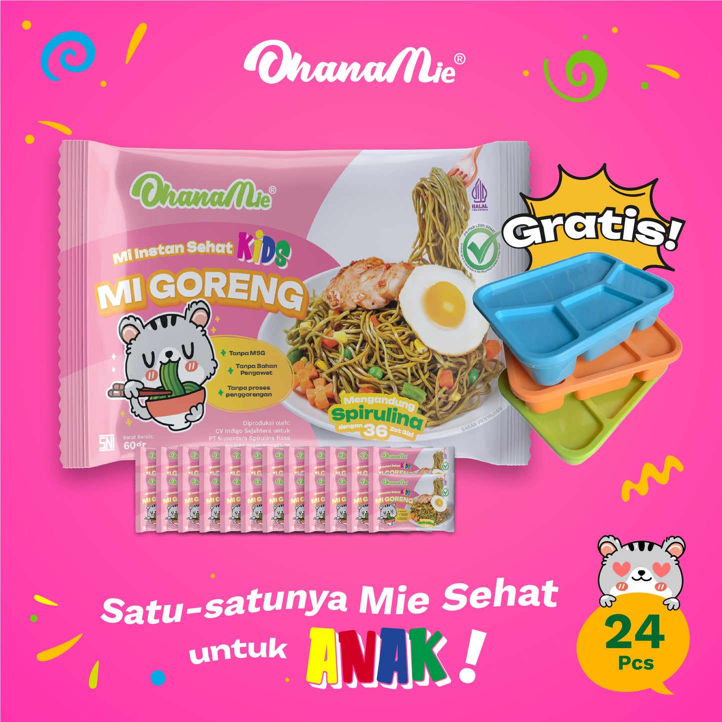 Mie Goreng | 24 pcs | FREE Lunchbox