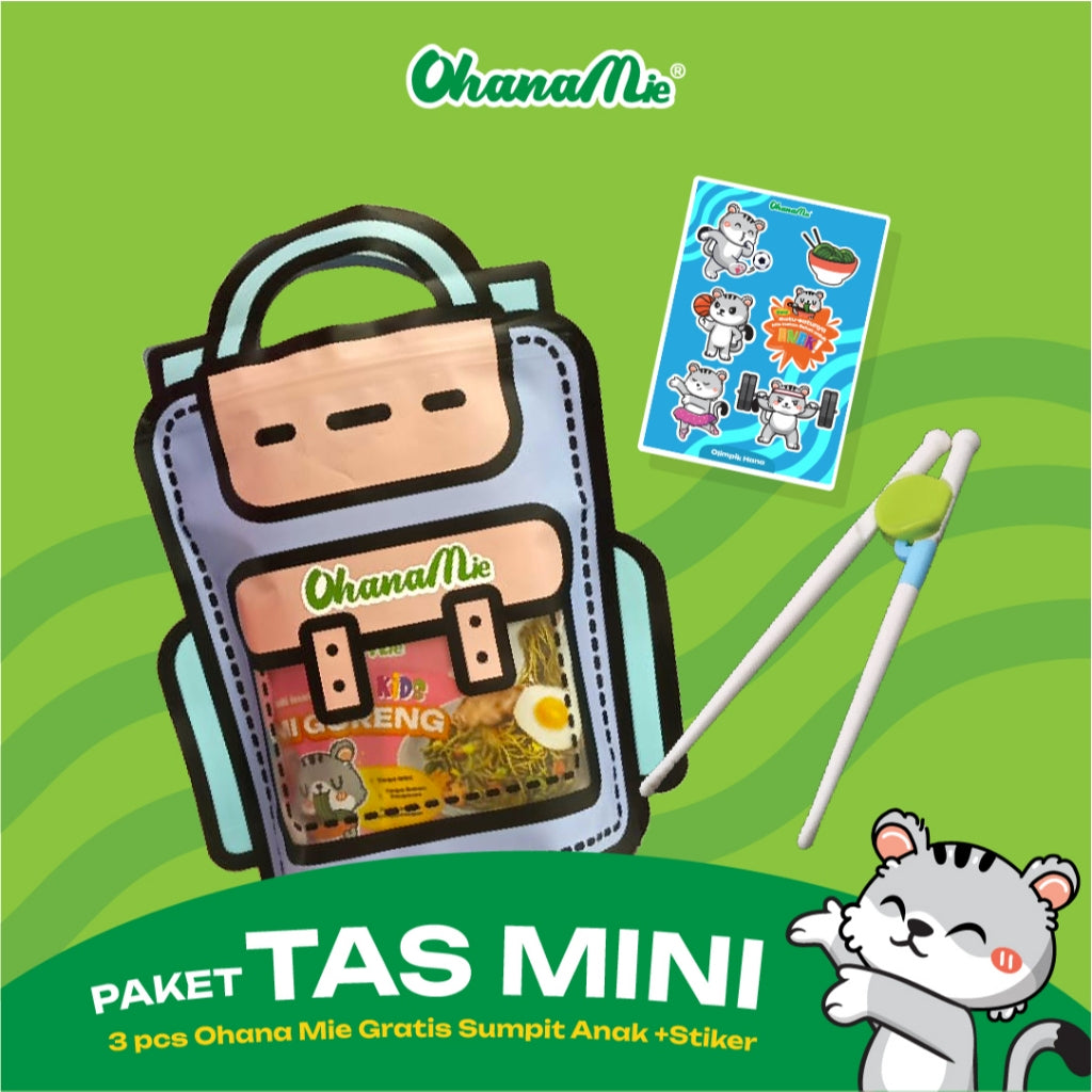 Ayam Bawang & Mie Goreng | 3 pcs | FREE Tas Mini, Sumpit Anak & Sticker