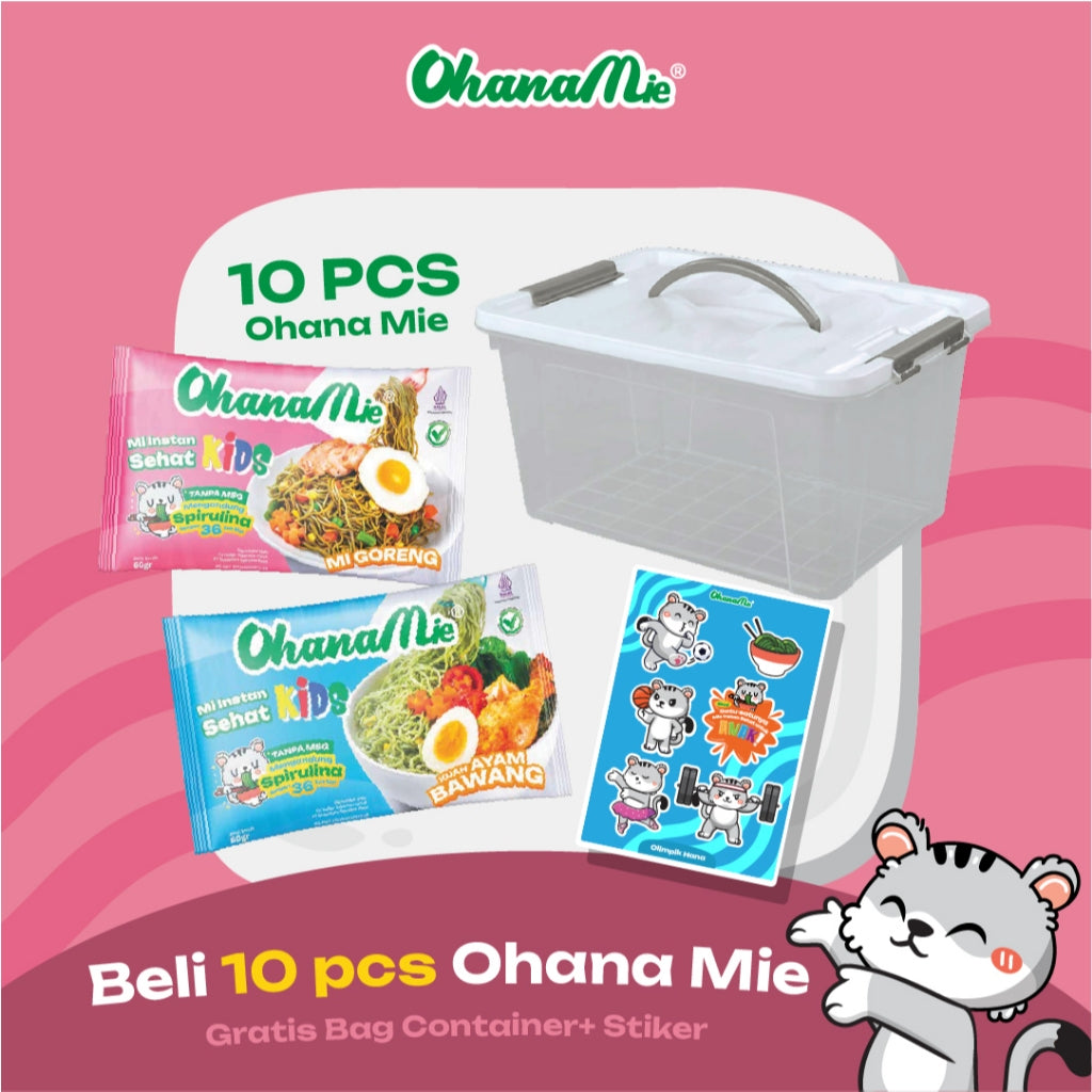 Ayam Bawang & Mie Goreng | 10 pcs | FREE Bag Container & Sticker