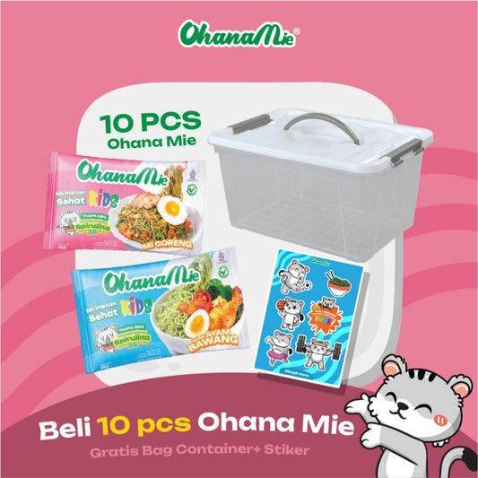 Ayam Bawang & Mie Goreng | 10 pcs | FREE Bag Container & Sticker